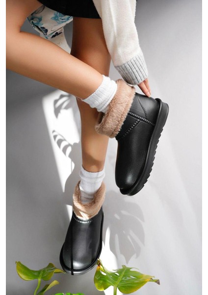 Kadın Su Geçirmez Içi Tamamen Kürklü Eva Bot fiyatları