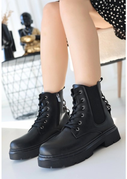 Lvsqvr Harte Siyah Cilt Bağcıklı Bot (Numara: 36) fiyatları