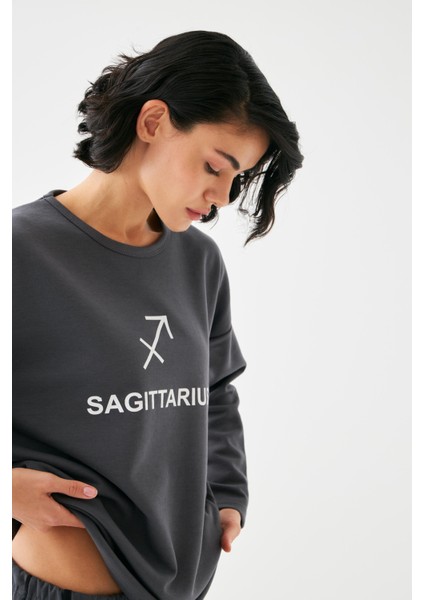 Kadın Füme Yay Burcu Oversize 2 Iplik Eşofman Ev Giyim Takımı fiyatları