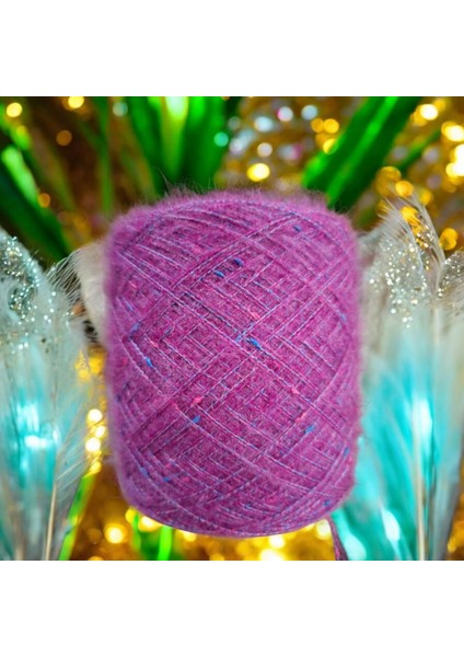 Kid Moher & Ebruli Böcek Karışımı Tasarim El Örgü Ipi 150 gr