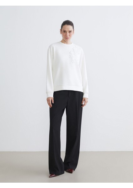 Yeni Sezon Bisiklet Yaka Kadın Sweatshirt fiyatları