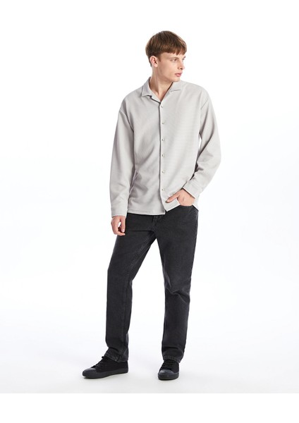Yeni Sezon Regular Fit Uzun Kollu Erkek Dokulu Gömlek fiyatları