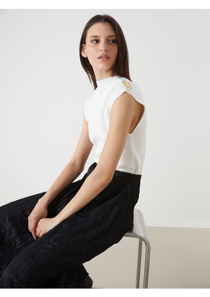 Yeni Sezon Dik Yaka Kadın Triko Süveter