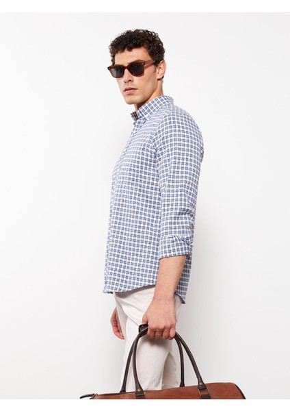 Yeni Sezon Regular Fit Uzun Kollu Ekose Erkek Gömlek modelleri