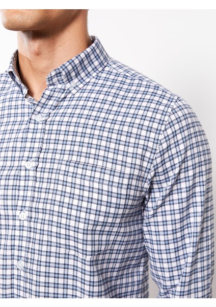 Yeni Sezon Regular Fit Uzun Kollu Ekose Erkek Gömlek fırsatları