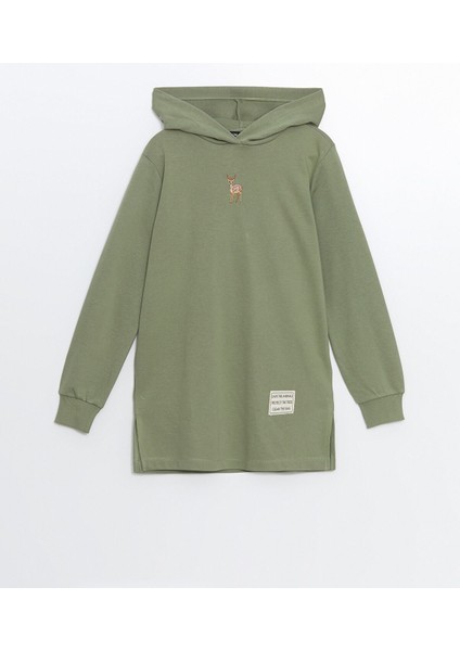 Yeni Sezon Kapüşonlu Nakışlı Kadın Sweatshirt Tunik indirimleri