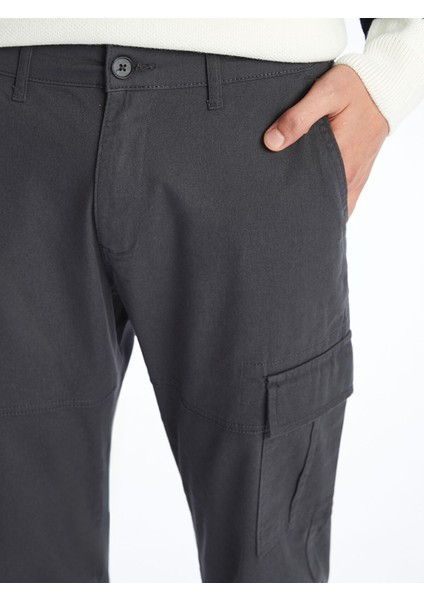 Yeni Sezon Slim Fit Gabardin Erkek Kargo Pantolon modelleri