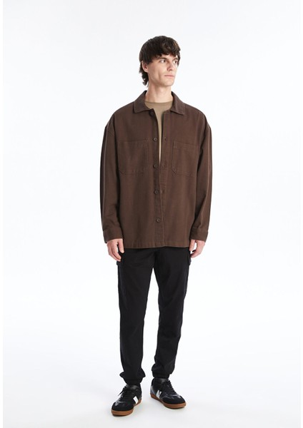 Yeni Sezon Rahat Kalıp Uzun Kollu Gabardin Erkek Gömlek Ceket fiyatları