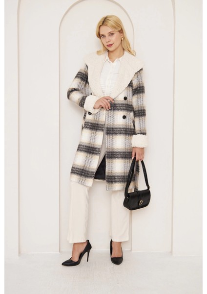 Yzlal Kürklü Ekose Kaban (Beden: 36)