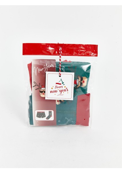 Yeni Sezon Yılbaşı Temalı Erkek Boxer ve Çorap