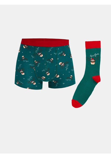 Yeni Sezon Yılbaşı Temalı Erkek Boxer ve Çorap fiyatları