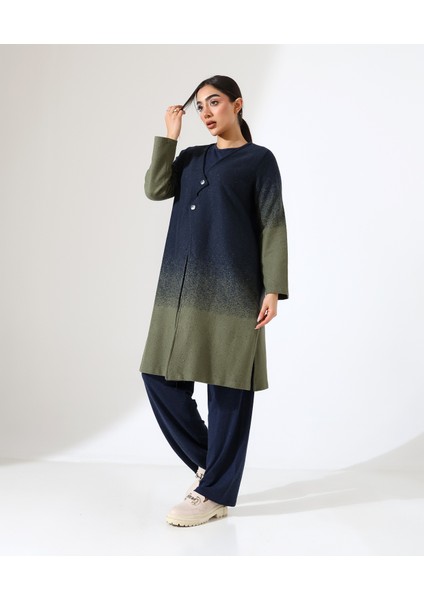 Düğme Kapama Örme Ceket Üç Parça Takım fiyatları