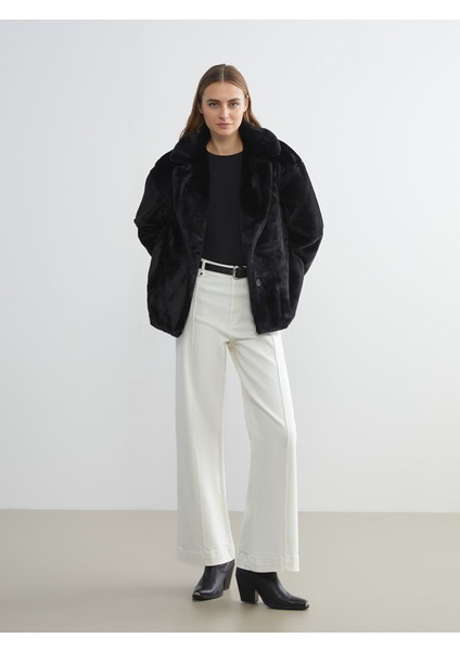 Yeni Sezon Ceket Yaka Kadın Pelüş Mont fiyatları