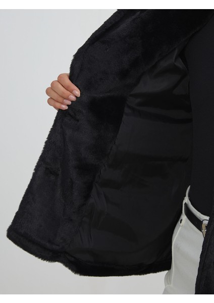 Yeni Sezon Ceket Yaka Kadın Pelüş Mont fırsatları