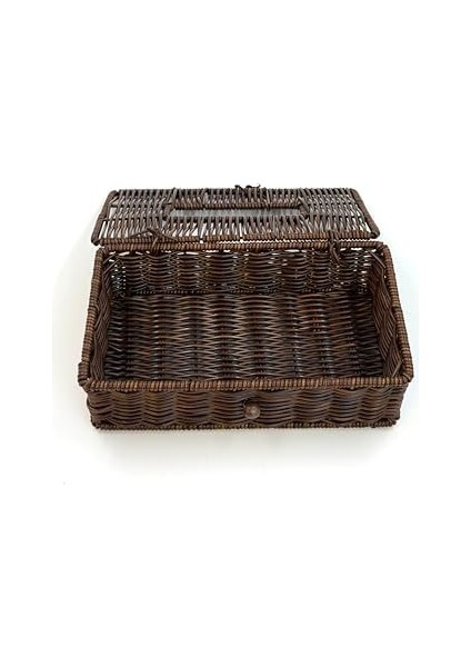 Hasır Görünümlü Plastik Örgülü Peçetelik – Sofra ve Mutfak Için Şık ve Dayanıklı Peçete Saklama Kutusu, Dekoratif ve Pratik Peçetelik, Suya Dayanıklı ve Uzun Ömürlü Tasarım (Tek Gözlü) fiyatları