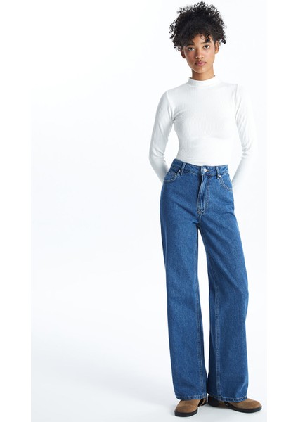 Yeni Sezon Wideleg Kadın Jean Pantolon