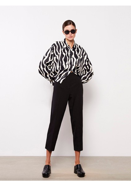 Yeni Sezon Kadın Standart Fit Düz Pantolon