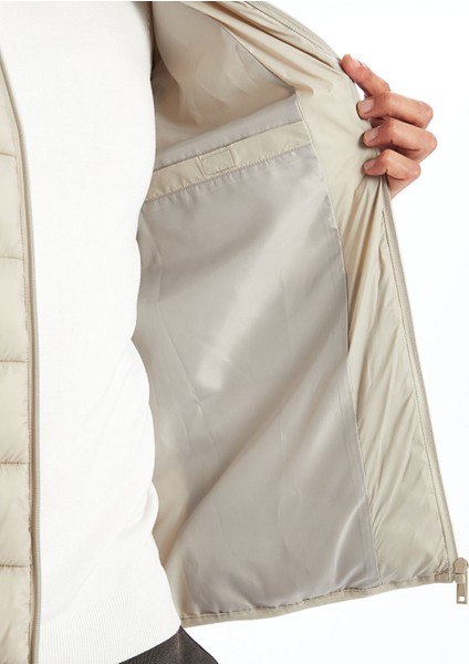 Yeni Sezon Standart Kalıp Dik Yaka Erkek Şişme Mont fırsatları