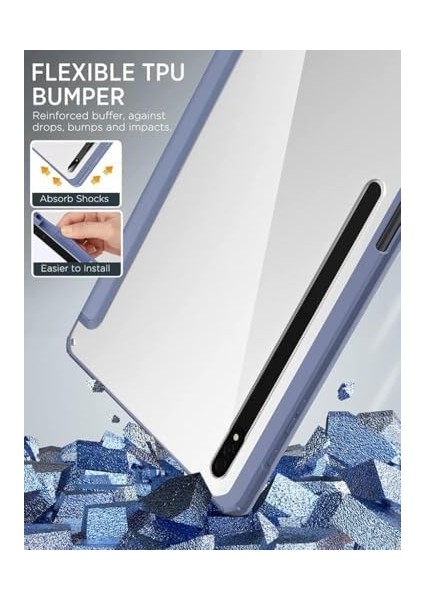 Tab S9 Fe / S9 11INÇ ile Uyumlu Kılıf Grafiti Şeffaf Bölmeli X710 X716 X718 X510 X516 Lndery Gray fiyatları