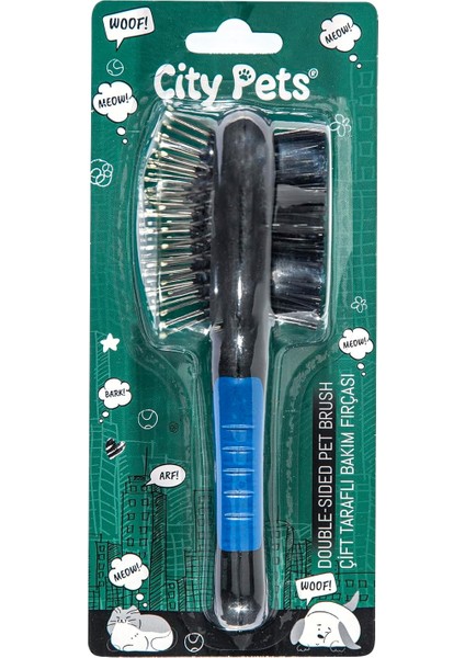City Pets Çift Taraflı Bakım Fırçası C-8284 modelleri