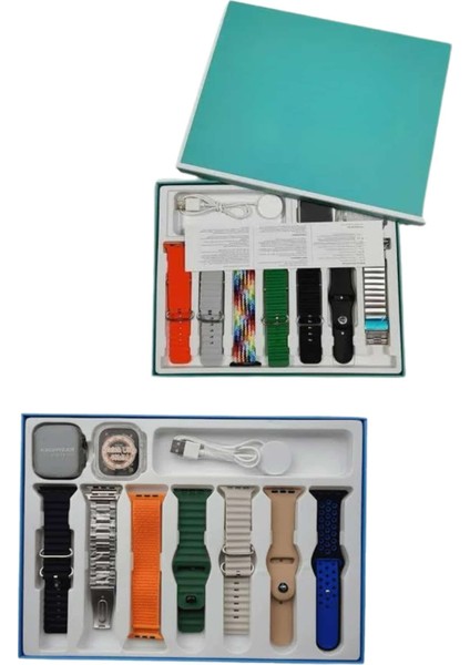 7 Kordonlu Unisex Akıllı Saat Çoklu Kordon Seçeneği Amoled Ekran - ?83?50E1-5G7783 modelleri