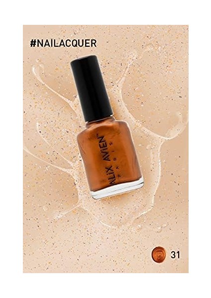 Metalik Bakır Oje 31 - Yüksek Pigmentli Uzun Süreli Kalıcılık Hızlı Kuruma - Nail Lacquer 31 fiyatları