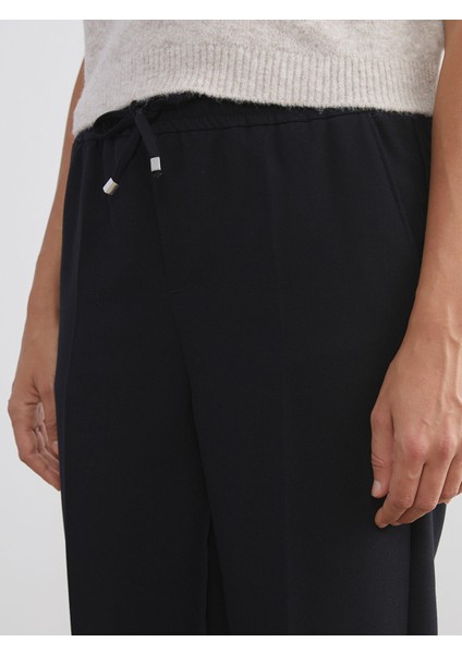 Yeni Sezon Beli Lastikli Havuç Kesim Kadın Pantolon modelleri