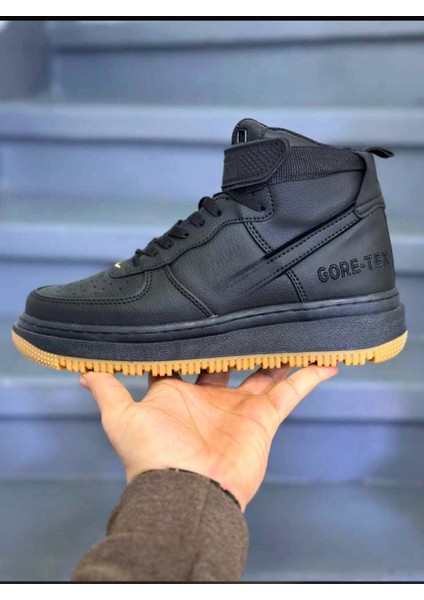 Gore-Tex Bot Tarzı Deri Su Geçirmez Outdoor Ayakkabı | Uzun Ömürlü & Konforlu 💧👢 | Sarı - Siyah