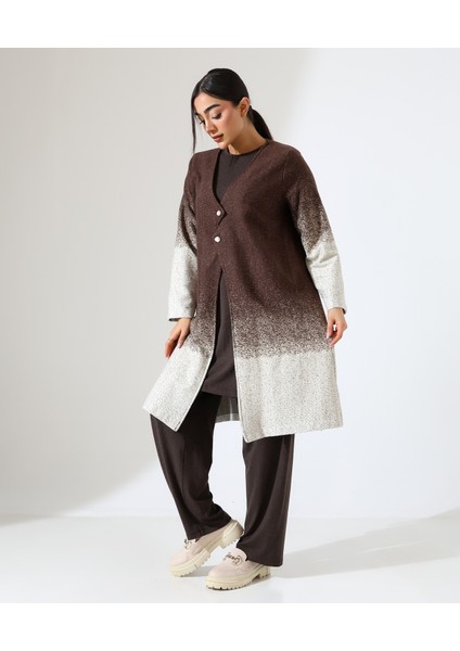 Düğme Kapama Örme Ceket Üç Parça Takım modelleri