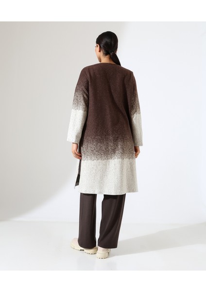 Düğme Kapama Örme Ceket Üç Parça Takım