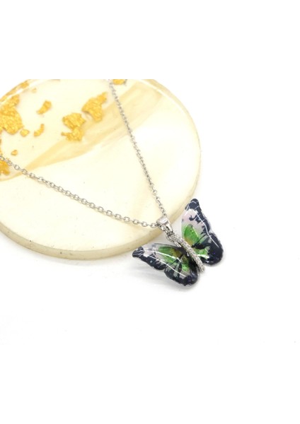 Paslanmaz Çelik Kadın Kolye - Kelebek Kolye KLY-634 fiyatları