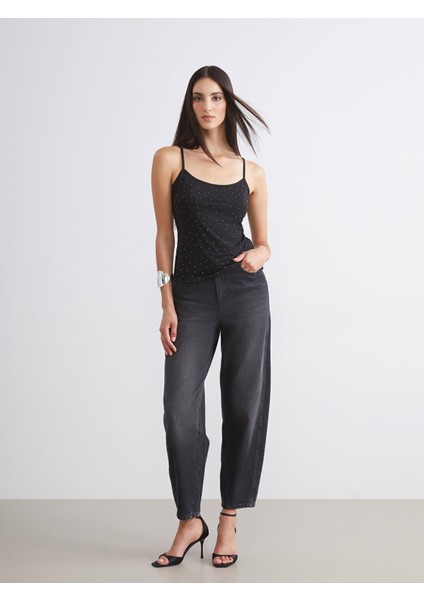 Yeni Sezon Kare Yaka Taşlı Kadın Atlet fiyatları