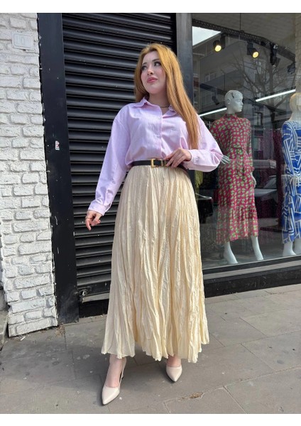 Lvsqvr Kraş Etek Krem (Beden: Xl) modelleri