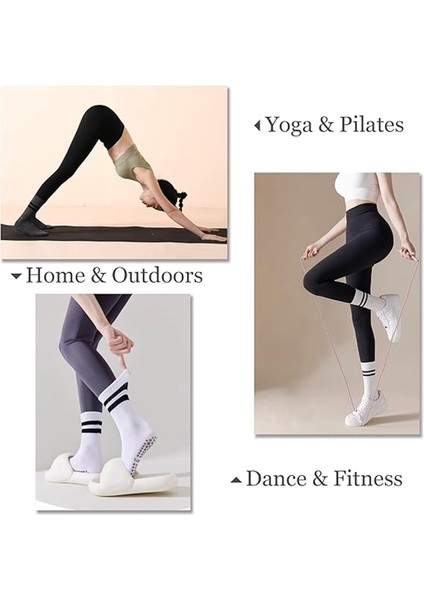Pilates ve Yoga Çorabı 33 - 39 Numara Kaydırmaz Tabanlı Pilates Çorabı Yoga Çorabı Plates Çorabı Dans Çorabı fırsatları