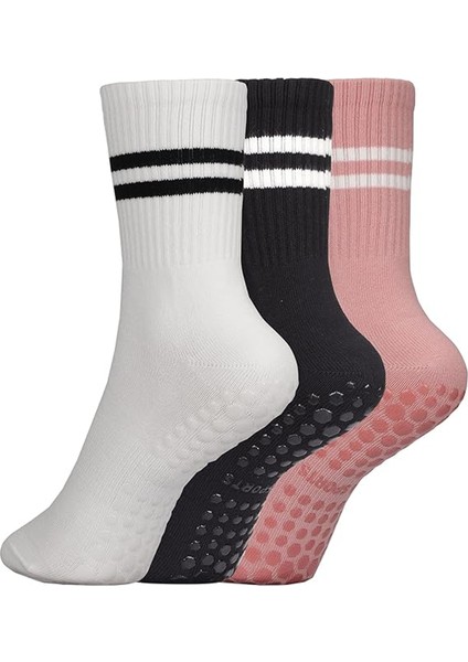 Pilates ve Yoga Çorabı 33 - 39 Numara Kaydırmaz Tabanlı Pilates Çorabı Yoga Çorabı Plates Çorabı Dans Çorabı indirimleri