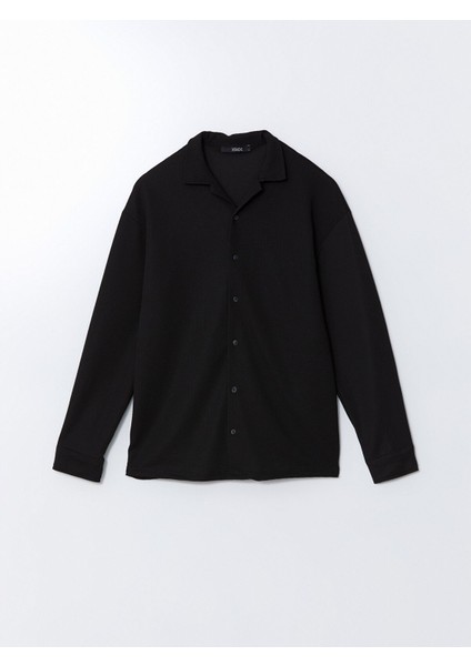 Yeni Sezon Regular Fit Uzun Kollu Erkek Dokulu Gömlek indirimleri