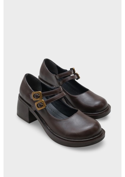 Çift Tokalı Mary Jane Kadın Ayakkabı