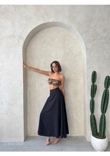 Lvsqvr Uzun Astarlı Etek S255043 Siyah (Beden: S) fırsatları