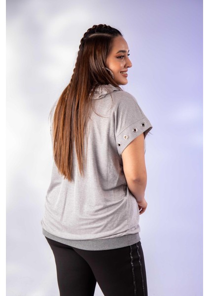 Kadın 12224123 Kuş Gözlü Gri Sweatshirt fiyatları