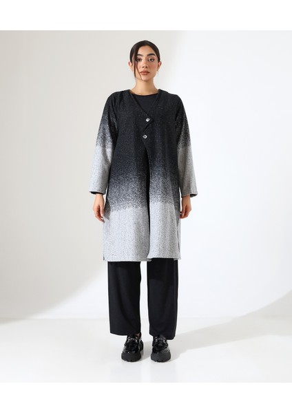 Düğme Kapama Örme Ceket Üç Parça Takım