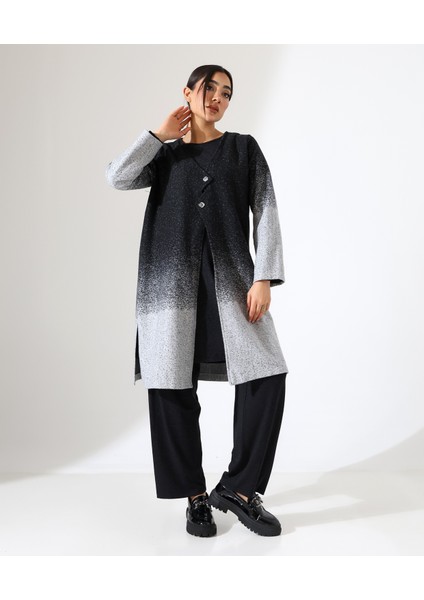 Düğme Kapama Örme Ceket Üç Parça Takım fırsatları