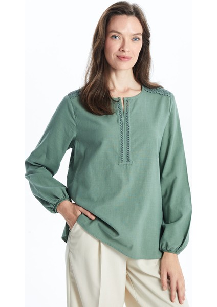 Yeni Sezon Kaçık Yaka Kadın Bluz
