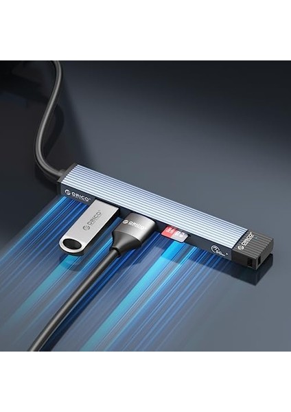 Hub Usb-A 5gbps 3*usb-A, Microsd, Alüminyum modelleri