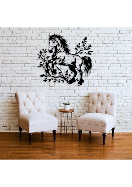 At Figürü Metal Duvar Dekoru – Doğa ve Özgürlük Temalı Modern Sanat Tasarımı fiyatları