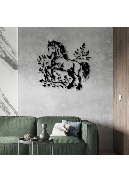 At Figürü Metal Duvar Dekoru – Doğa ve Özgürlük Temalı Modern Sanat Tasarımı modelleri