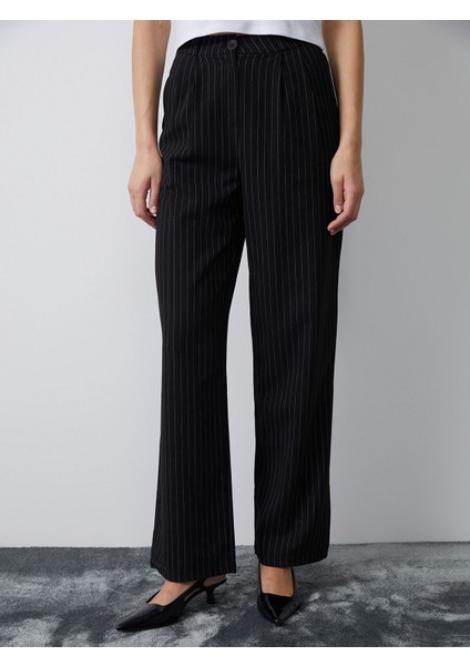 Yeni Sezon Loose Fit Çizgili Kadın Pantolon fiyatları