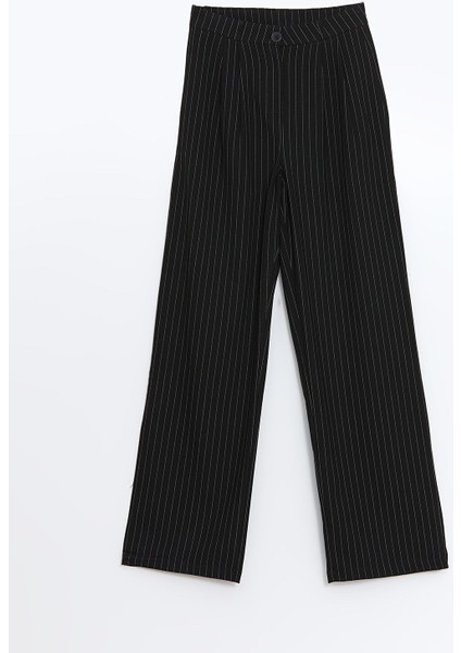 Yeni Sezon Loose Fit Çizgili Kadın Pantolon indirimleri