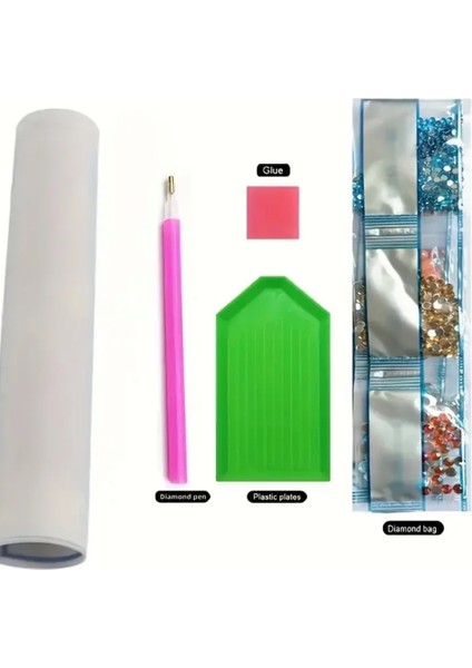 5 D Kendin Yap Özel Boncuklu 20 cm x 20 cm Elmas Mozaik Boyama Tablo fiyatları