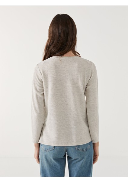 Yeni Sezon Bisiklet Yaka Pul Işlemeli Kadın Bluz fırsatları