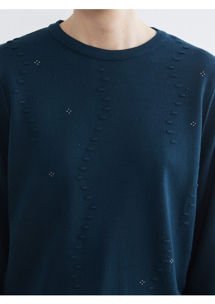 Yeni Sezon Bisiklet Yaka Desenli Kadın Triko Kazak modelleri